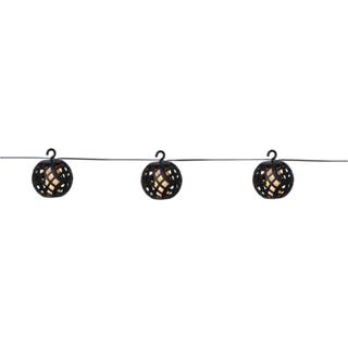 Star trading - Solarcellebelysning - Solcellehældninger Flamme - Sort - 8 cm