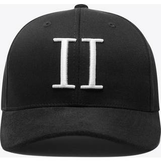 Suede Baseball Cap, Black/White, One size