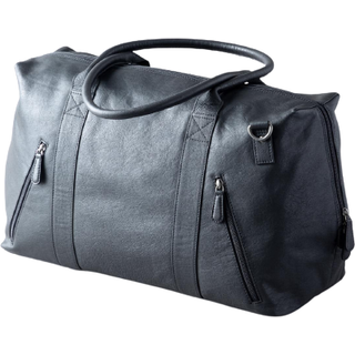 Lakeland Leather Lakeland Leather Black Large Discoverer Leather Holdall
