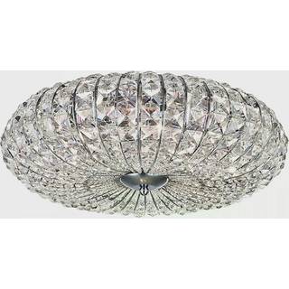 Broche loftlampe med krystaller, Ø 49 cm