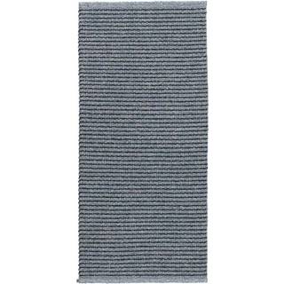 Horredsmattan Cotton Vera Tæppe 70x300 Cm t - Mønstrede tæpper Bomuld Blå - 71703-A300