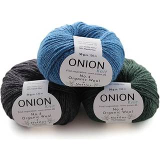 ONION No.4 Organic Wool+Nettles 828 Blomme Indhold: 70% økologisk uld, 30% nælde fibre Vægt/længde: 50 g = ca.130 m Anbefalede pinde:4 mm Strikkefasthed: 10 x 10 cm = 21 m x 28 p Håndvask, max 20 ºC Produceret i Europa på italiensk kvalitetsspinderi, hvilket gør at arbejdsforholdene er i orden.