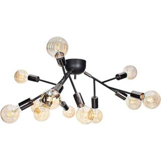 By Rydéns Heroes loftlampe, mat sort, messing