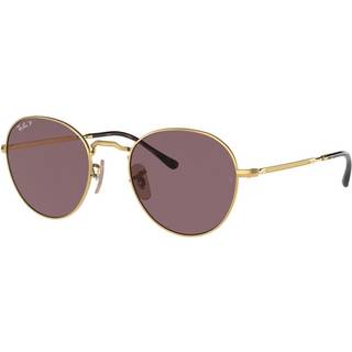 Ray - Ban Unisex RB3582 DAVID 001/AF Solbriller Metal Guld Violet Pantos Polariseret