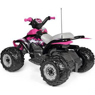 Peg Perego Corral T-Rex 330W - Pink elektrisk ATV 12V med 2 hastigheder