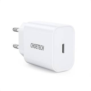 Choetech USB-C PD Vægoplader, 20W, Hvid