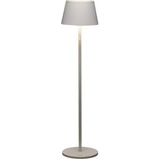 Pomezia udendørs LED-gulvlampe, USB, hvid