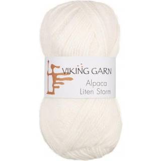 Viking Alpaca Liten Storm 733 Grøn Indhold: 40 % alpaca superfine, 40% merino uld, 20 % nylon fiber Vægt/længde: 50 g. = ca. 175 meter Anbefalede pinde: 3 mm Strikkefasthed: 10 x 10 cm = 25 m Vask: Uldvask ved 30 ℃.