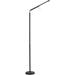 LED-gulvlampe Filigran, sort, dæmpbar, justerbar