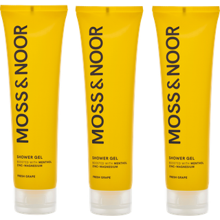 Moss & Noor After Workout Shower Gel 3 Pack - Fresh Grapefruit