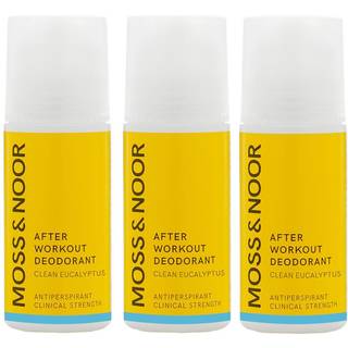 Moss & Noor After Workout Deodorant 3 Pack - Clean Eucalyptus