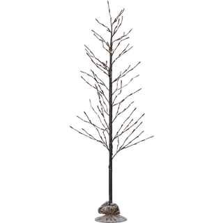 LED-dekorationstræ Tobby Tree IP44 brun højde 180 cm