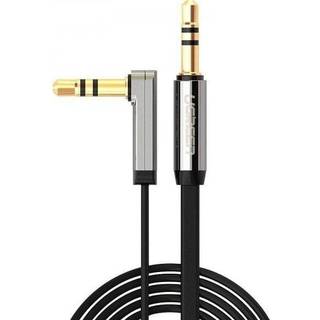 Ugreen AUX-kabel, vinklet, 3.5mm, 2m - Sølv