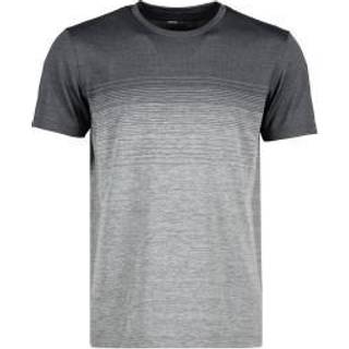 ID G21024 GEYSER striped T-shirt seamless Anthracite melange M