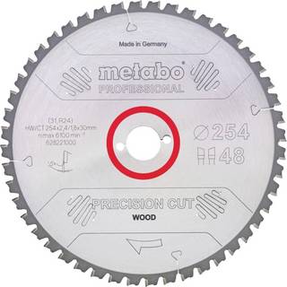 Metabo 4007430190406 - 628225000 Rundsavklinge precision cut wood, kvaliltet professional, til semistationære rundsav