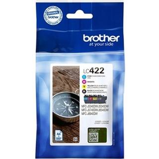4-Pak B/C/M/Y blækpatroner - Brother LC422VALDR - 4 x 550 sider