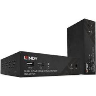 LINDY 100m Cat.6 Dual Head HDMI, USB & RS232 Extender