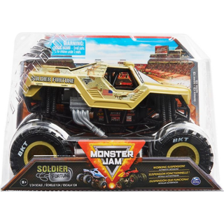Monster Jam Official Soldier Fortune Monster Truck Collector Die-Cast Vehicle 1:24 Scale Kids Toys for Boys Boys Alder 3 and Up
