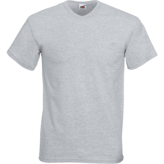 Fruit of the Loom Valueweight V-neck T - Greymarl - X-Large