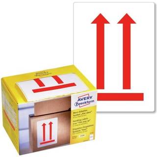Avery 7250 Advarselsetiketter m. pil op, 74x100mm 200stk.