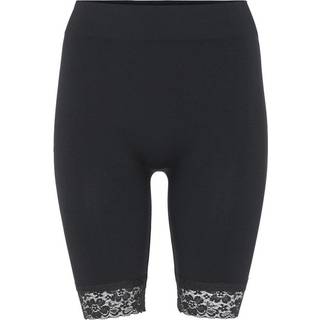 Decoy Long Shorts With Lace - Black - M/L