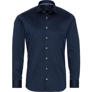 SLIM FIT Performance Shirt in navy plain