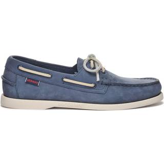 Sebago Docksides Portland Nubuck Boat Shoe Blue Navy