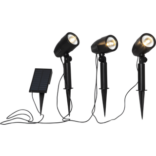 Star Trading Powerspot Spotlight 3-pak - Solcellebelysning Sort - 482-33