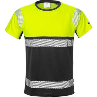 Fristads 7518 THV T-shirt Bemærk, gul/sort Hi-Vis, gul/sort