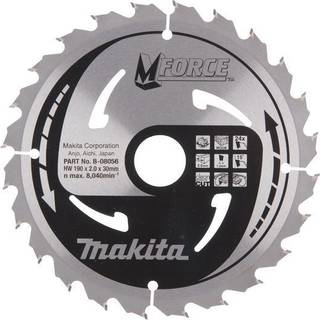Rundsavsklinge til træ Makita M-FORCE; 190x2x30,0 mm; Z24; 15°