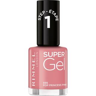 Rimmel Super Gel Geleneglelak uden UV/LED forsegling Skygge 035 Pop Princess Pink 12 ml - 12 ml