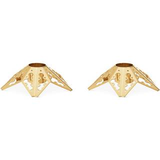 Georg Jensen lysestage stjerne 2 stk guld 2022