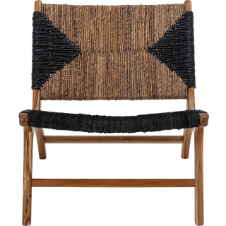 Bloomingville Grant Loungestol / Natur - Lænestole Teak Sort - 82051710