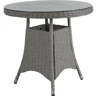Brafab Hornbrook spisebord Grå med glas 80x73 cm