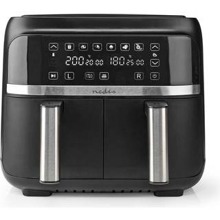 Nedis KAAFD350EBK Hot Air Fryer 2x3.8 l | Timer: 60 min | Digital | Sort