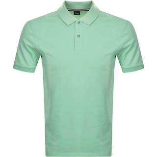 BOSS poloshirt med økologisk bomuld i mørkeblå til herre.