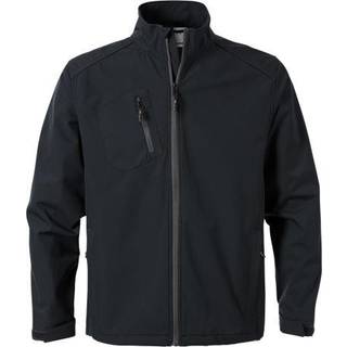 FRISTADS® Windbreaker SORT Vind- & vandafvisende Oekotex® SoftSkaljakke (235 g/m²) Str. L