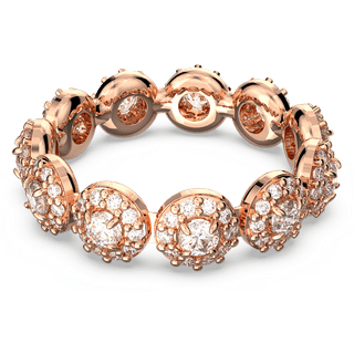 Una Angelic Ring, Rundschliff, Weiß, Roségold-Legierungsschicht