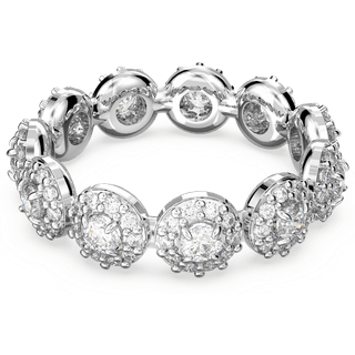 Una Angelic Ring, Rundschliff, Weiß, Rhodiniert