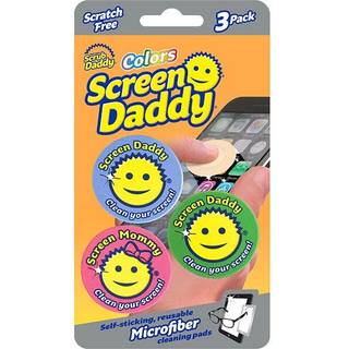 Scrub Daddy Screen Daddy-Multi-Color Multi-Use Microfiber Cleaning Pads til elektroniske sk?rme med praktisk opbevaring Ridser Gratis stribe Grat