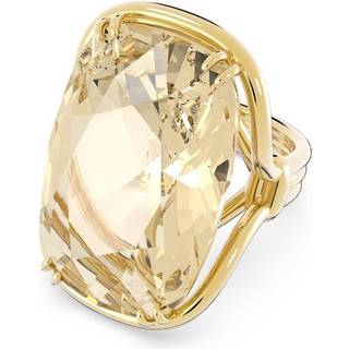 Harmonia Cocktailring, Übergroßer Kristall, Goldfarben, Goldlegierungsschicht