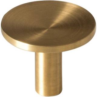 Beslag Design Sture knop, Ø28 mm, børstet messing