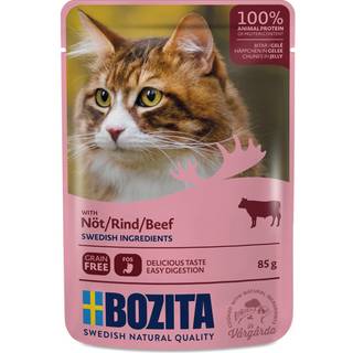 Bozita Feline Kornfri Oksekød i gelé 12x85 g
