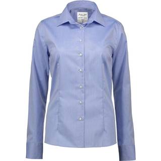 ID SS720 SEVEN SEAS Fine Twill modern dame Lys blå S