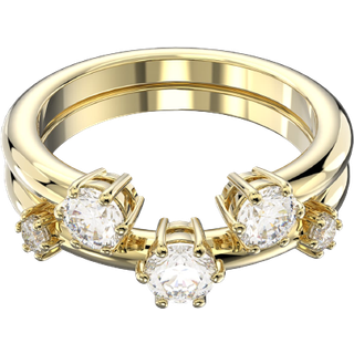 Constella Ring, Set (2), Rundschliff, Weiß, Goldlegierungsschicht