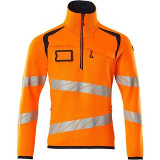 MASCOT ACCELERATE SAFE striktrøje med kort lynlås, hi-vis gul/sort - 2XL