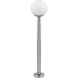 EGLO connect.z NISIA-Z pullert, H98 cm, E27, dæmpbar, IP44, rustfrit stål/hvid