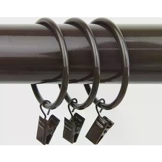 Rod Desyne 2 tommer gardinringe m/klip kakao