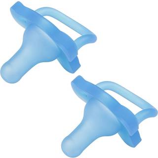 Dr. Brown's All-Silicone Sut, 2-pak, Blå/Grøn