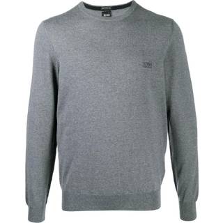 BOSS Black Herren Pullover blau unifarben